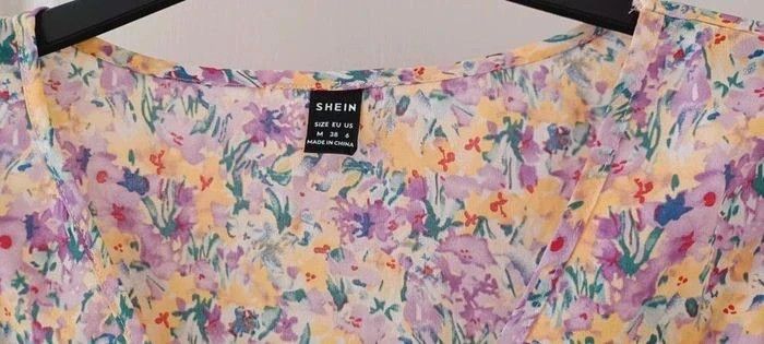 Robe/tunique femme fleurie SHEIN, à volants, taille M, neuve jamais porté - photo numéro 4