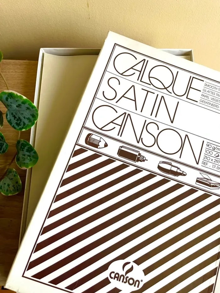 Bloc papier calque canson satin a4 90g 100 feuilles neuf - photo numéro 5