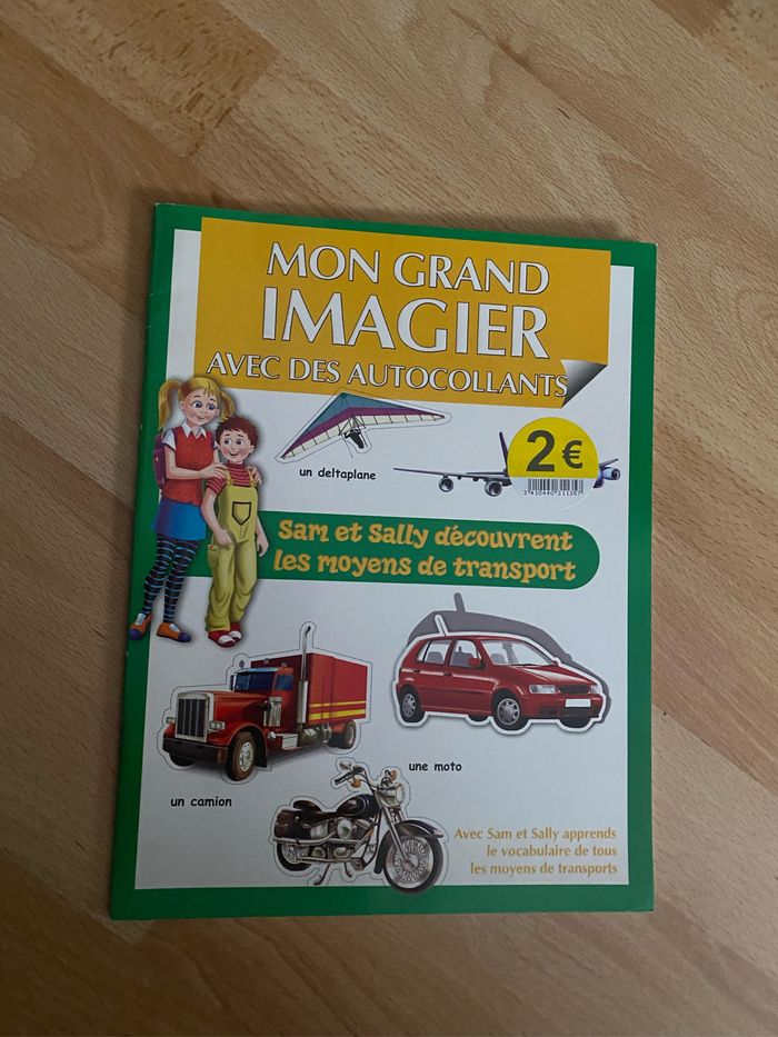 Mon grand imagier avec autocollant