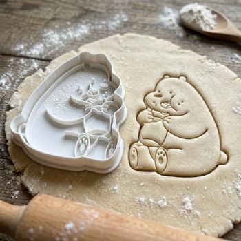 Emporte-pièce Ours Gourmand - Découpoir style We Bare Bears pour sablés et pâte à sucre