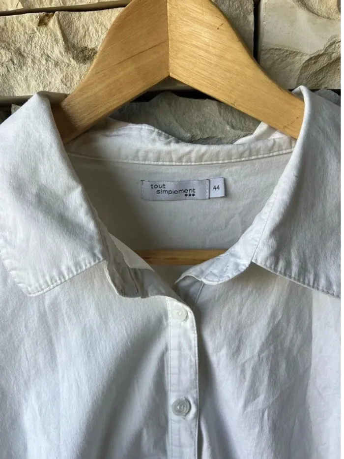 Chemise blanche vintage - tout simplement - taille 44 - comme neuve - photo numéro 2