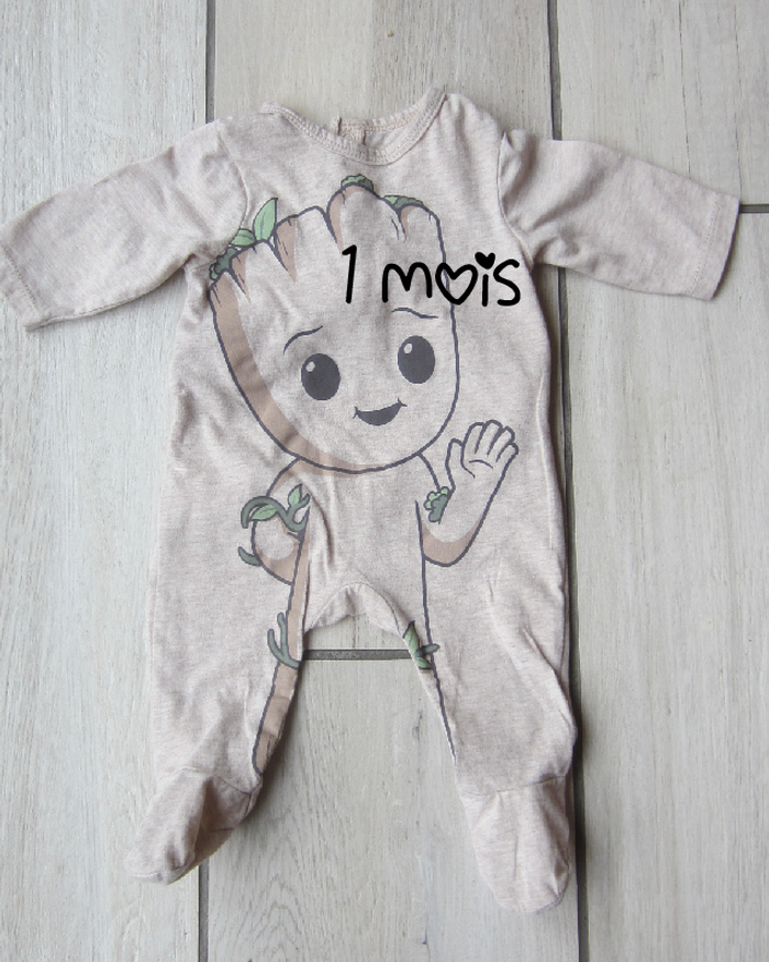 Grenouillère légère "groot" 1 mois