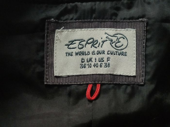 Robe Esprit grise à carreaux sans manches laine cintrée style vintage 38 parfait état - photo numéro 7