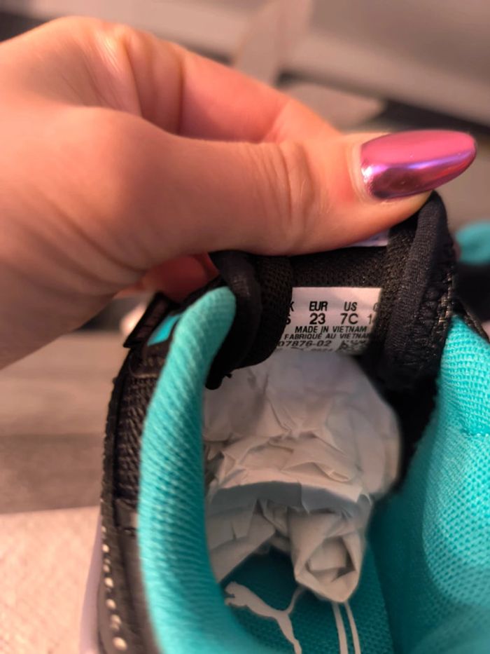 Basket puma ,lacets élastiques, neuve , édition AMG  , taille 23 , neuves , idée cadeau - photo numéro 8
