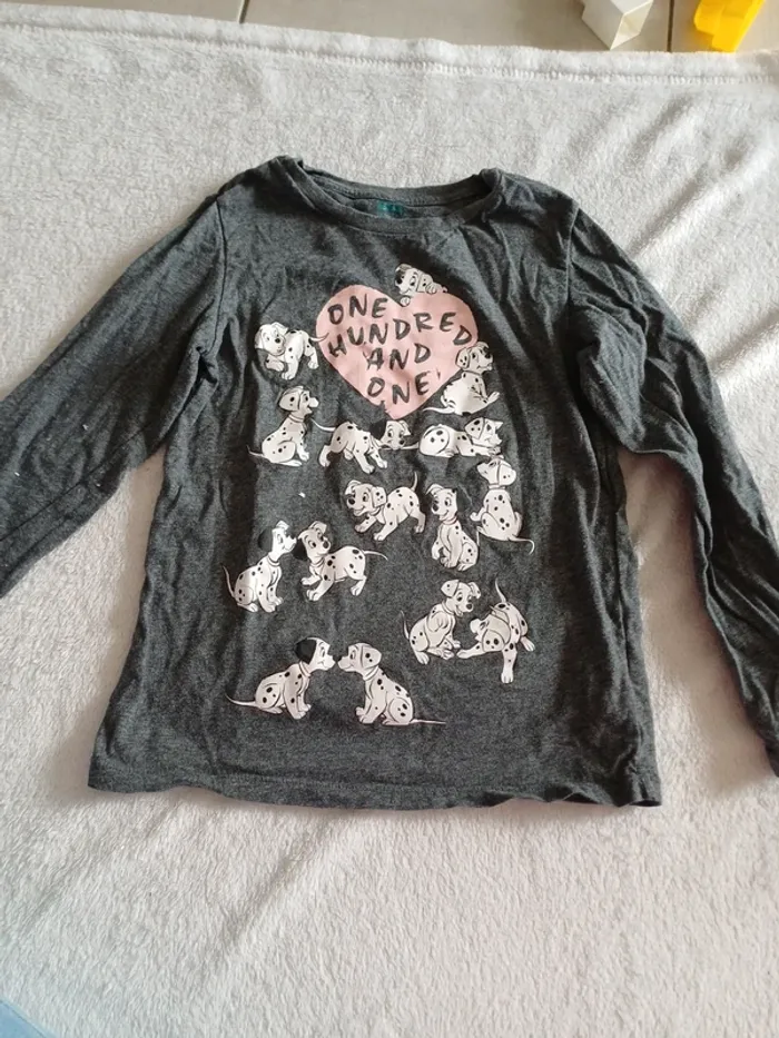 T-shirt gris 101 dalmatiens