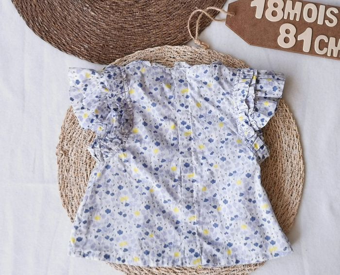 Blouse 👣 fleurie, 18 mois, Kitchoun - photo numéro 2