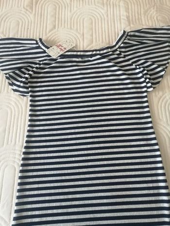 Robe côtelée marinière neuf xs