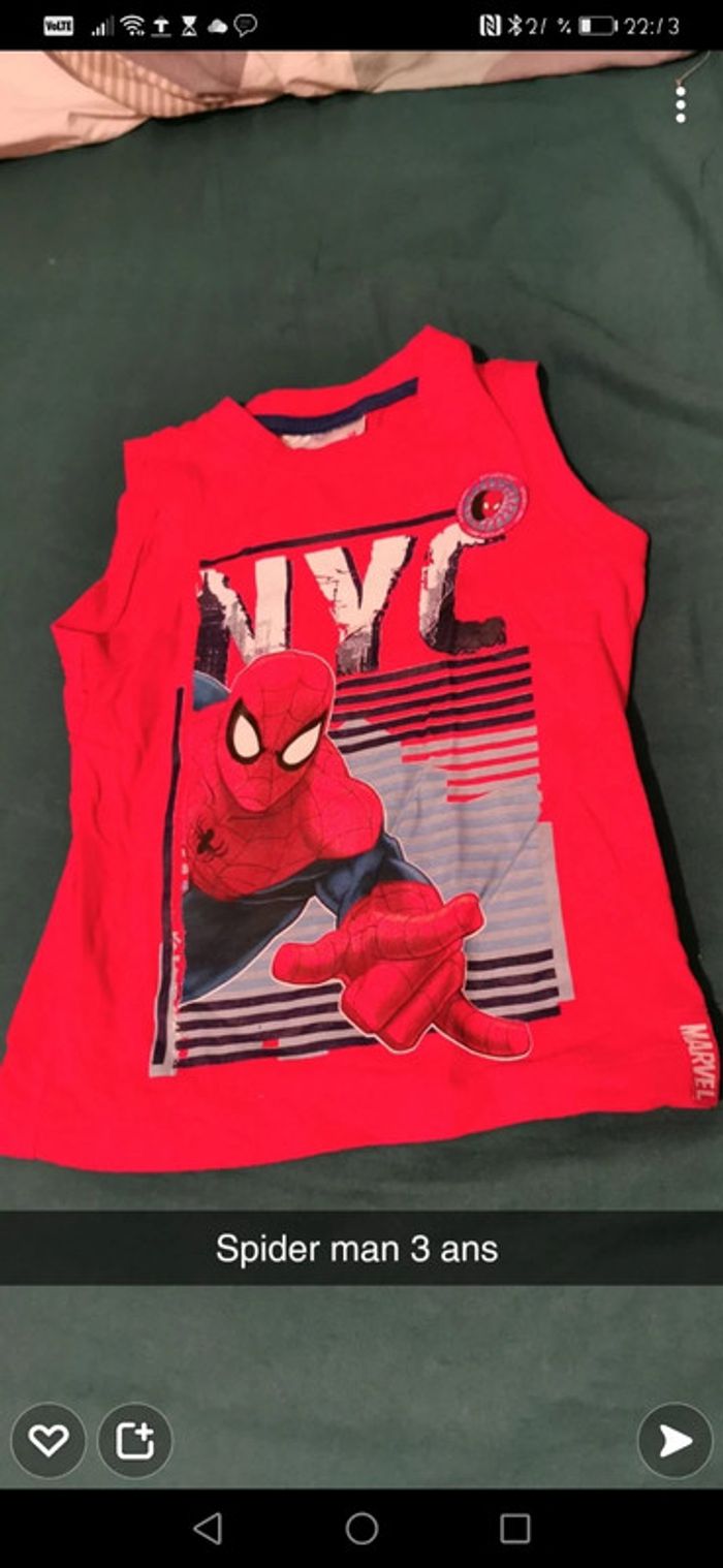 Débardeur marcel spider man