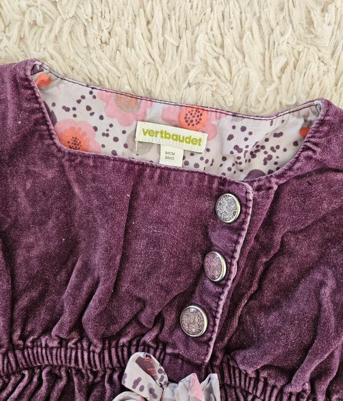 Robe en velours 3 ans - photo numéro 3