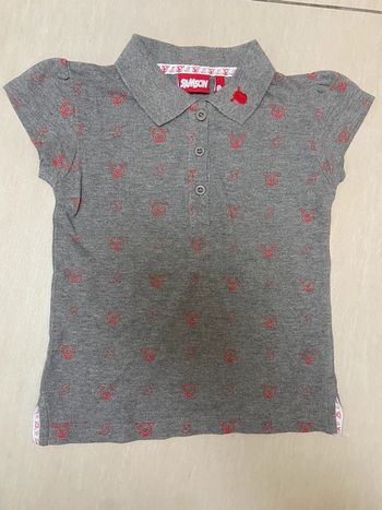 Polo avec imprimé de la tête du chien Samson