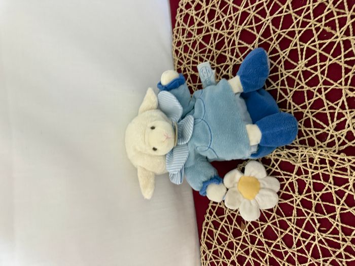 Mouton ou agneau DOUDOU ET COMPAGNIE marionnette bleu VOIR PHOTOS - photo numéro 4