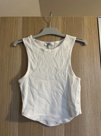 Crop top blanc