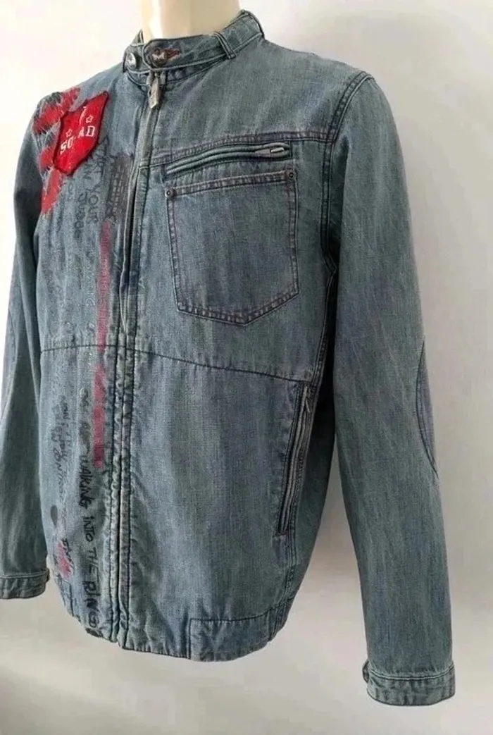 Veste en jean zippée - Bullrot - taille S - photo numéro 4