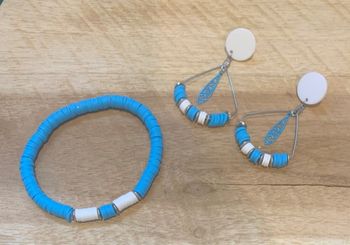 Parure en perles heishi