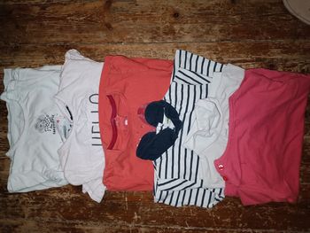 Lot tee-shirt ML 12 mois