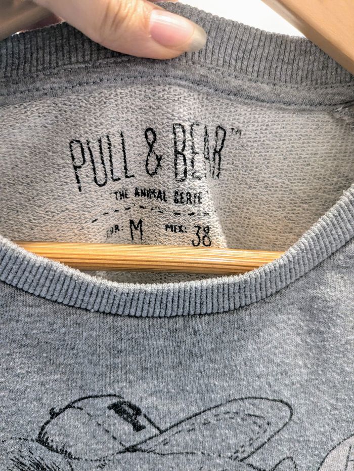 Sweat gris homme taille M Pull and bear - photo numéro 3