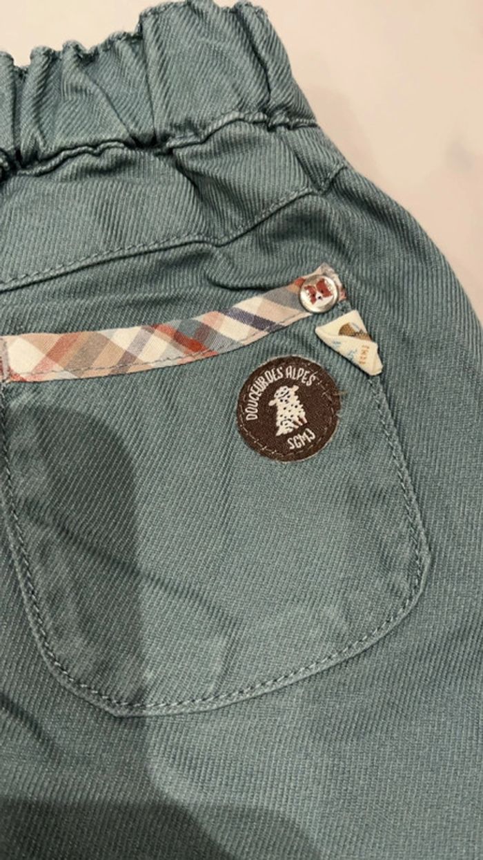 Pantalon garçon vert - photo numéro 3