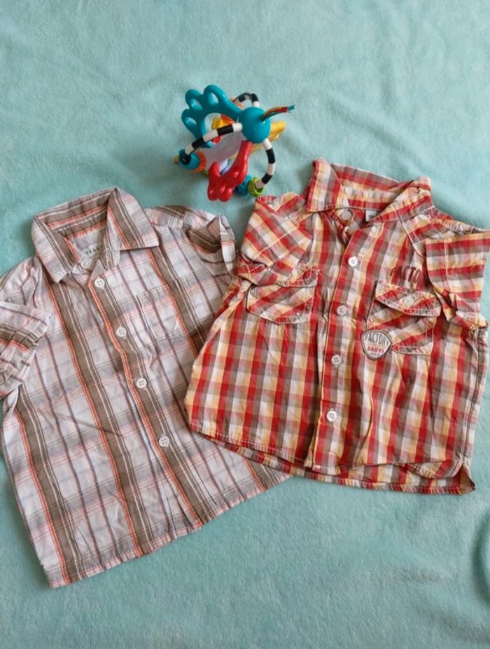 Lot de 2 chemises taille 12 mois