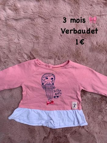 T-shirt 🎀 3 mois 🎀 Verbaudet