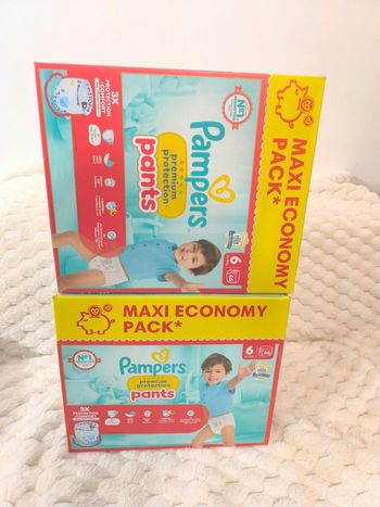 Pampers premium T6 - 2*66 couches