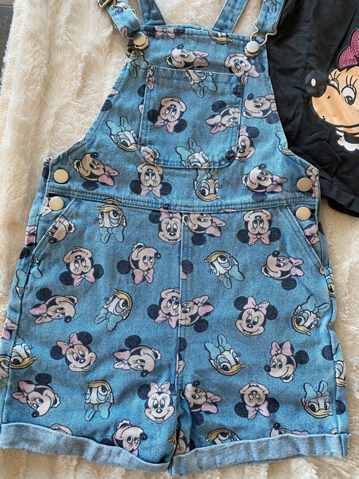Ensemble salopette t-shirt Minnie - photo numéro 3