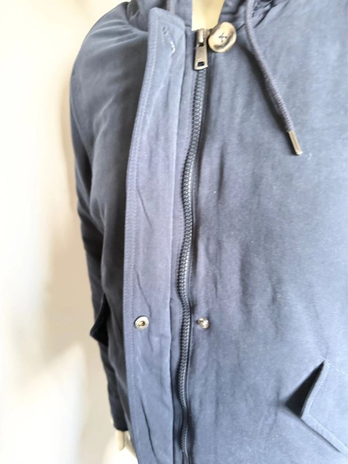 Manteau à capuche doublé ONLY – Taille L – bleu marine – Neuf avec étiquette - photo numéro 4