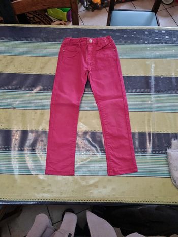 Pantalon droit rose 5 ans