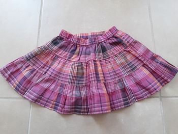 Jupe été rose et métal fille 5 ans TBE