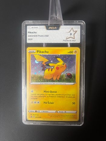 Carte gradée Pokémon PCA 9 - pikachu