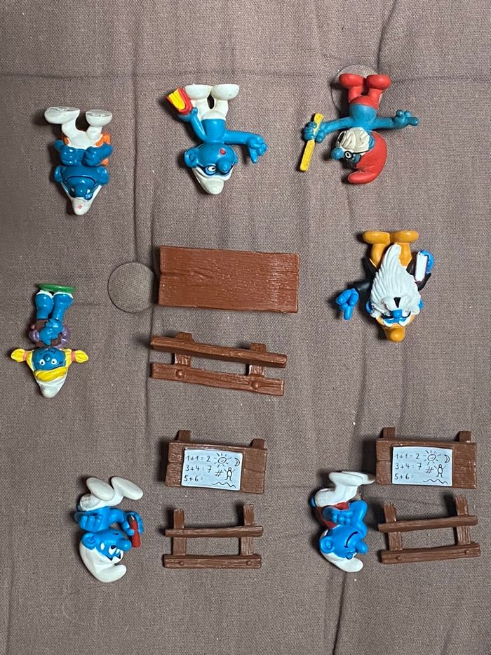 Lot de figurines Schtroumpfs à l'école Schleich - photo numéro 2