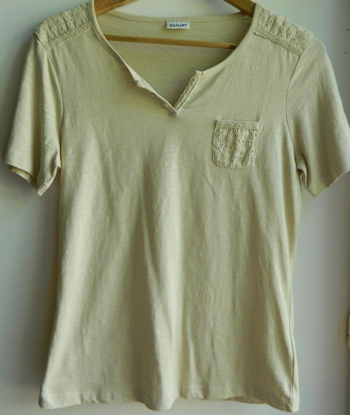 T shirt manches courtes T 34/36 "Damart" neuf