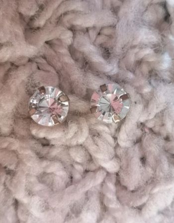 Puces d'oreilles a strass