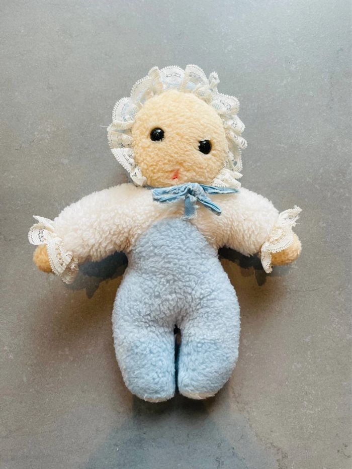 Lot peluche ancienne nounours et grelot - photo numéro 7