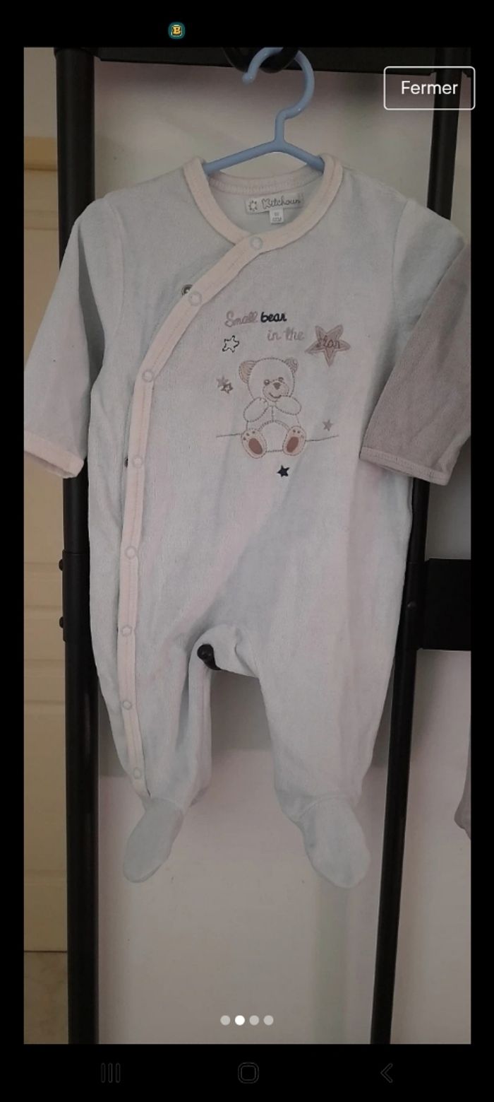 Lot de 3 pyjamas taille 6 Mois - photo numéro 2