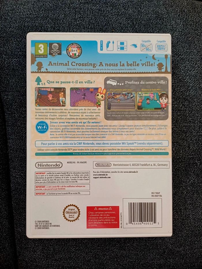 Jeu wii Nintendo selects Animal Crossing Let's go to the city - photo numéro 2
