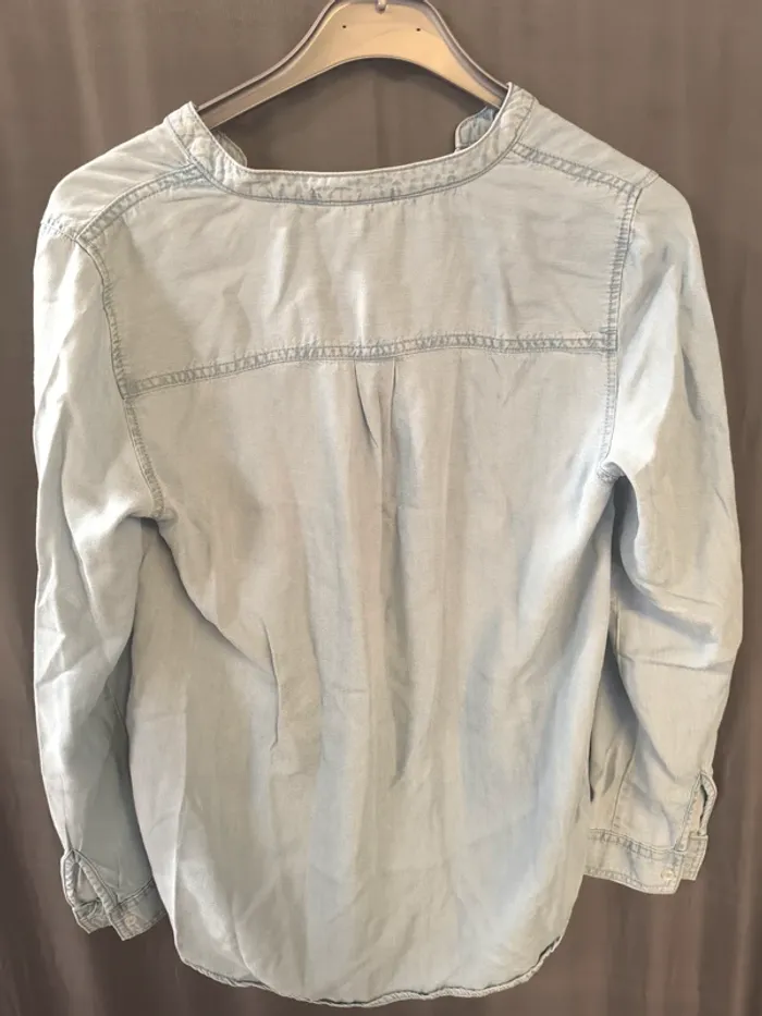 316889 blouse bleue jeans femme 40 esmara - photo numéro 2