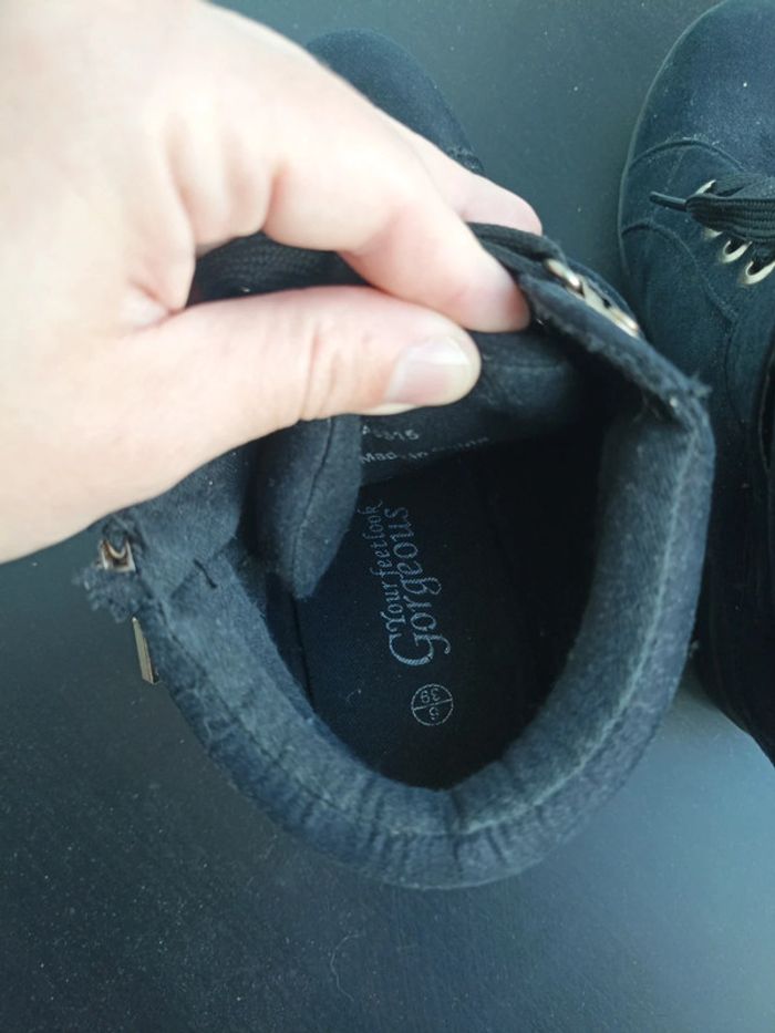 Basket compensée mim noir - photo numéro 4