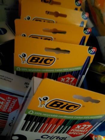 4 paquets bic cristal original