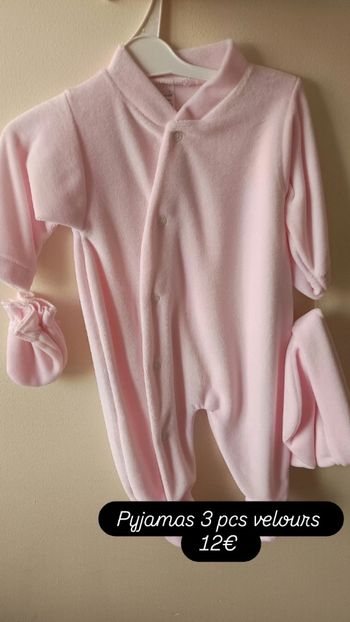 Pyjama 3 pcs rose