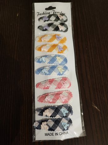 Lot de 10 Barette fille