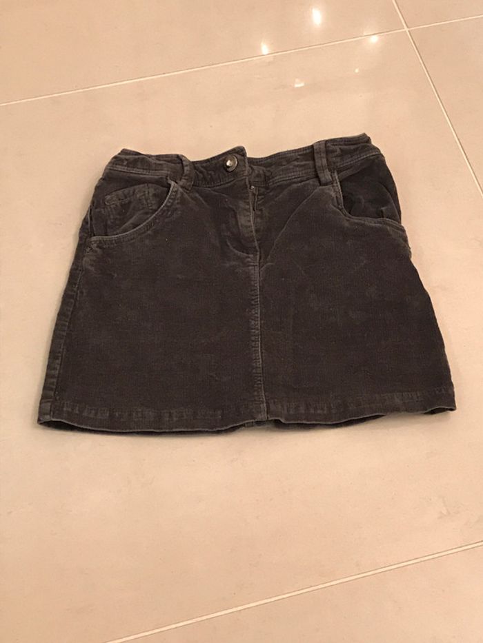 Jupe en velours côtelé stretch