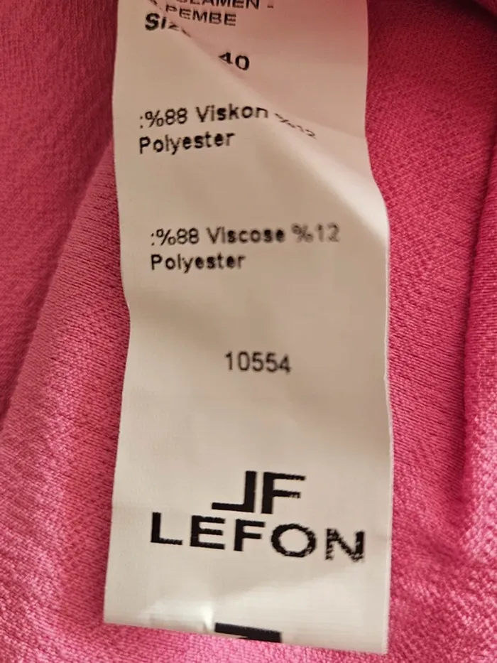 Pantalon rose fushia clair JF Lefon Taille 40 Neuf - photo numéro 8