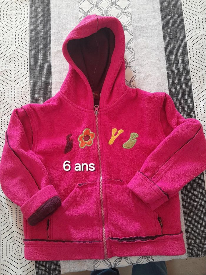 Gilet rose fushia 6a