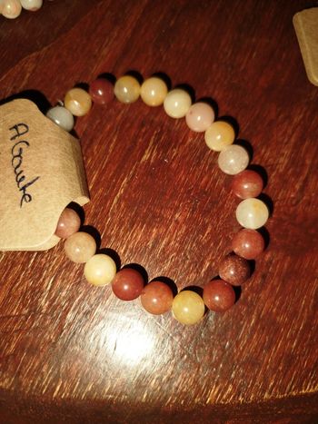 Bracelet Agathe de fleurs 8 mm