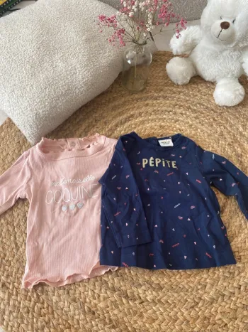 Lot t-shirt manches longues