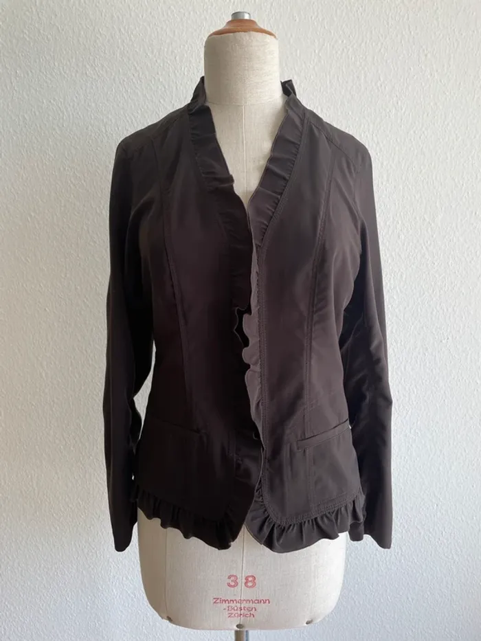 Veste blazer marron Gérard Darel - photo numéro 2