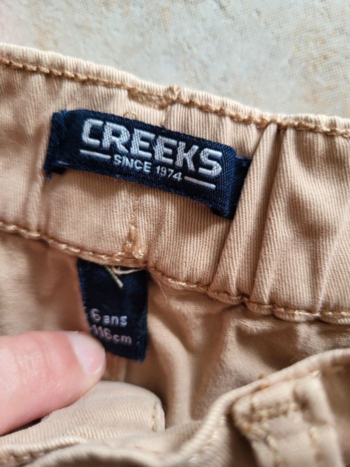 Creeks - pantalon coton beige 6 ans - photo numéro 2