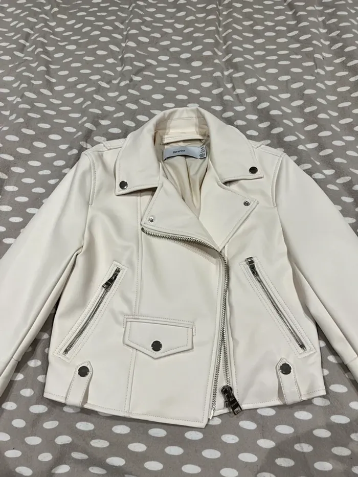 Veste en cuir bershka
