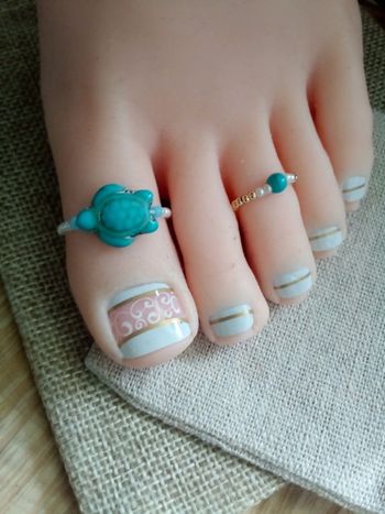 Lot de 2 bagues d'orteils bohèmes