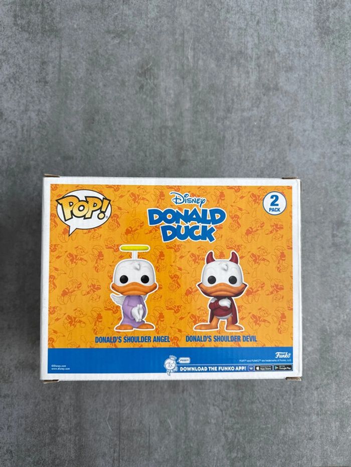Funko Pop Donald’s Shoulder Angel Devil 2 Pack Disney Donald Duck 2022 Wondrous Convention - photo numéro 4